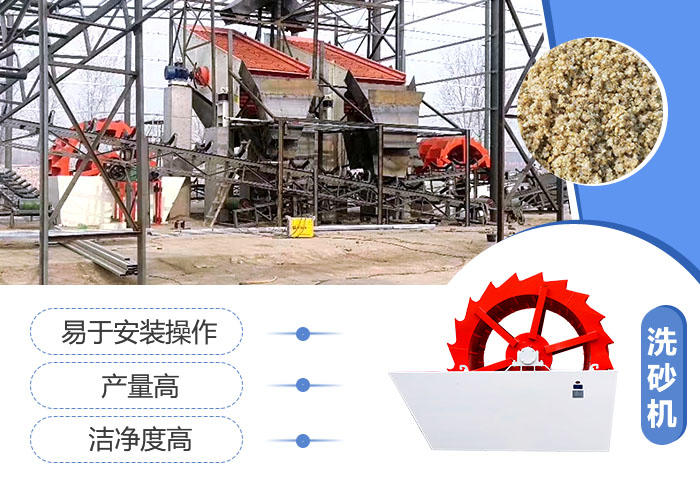 洗砂設(shè)備體積小，產(chǎn)量高