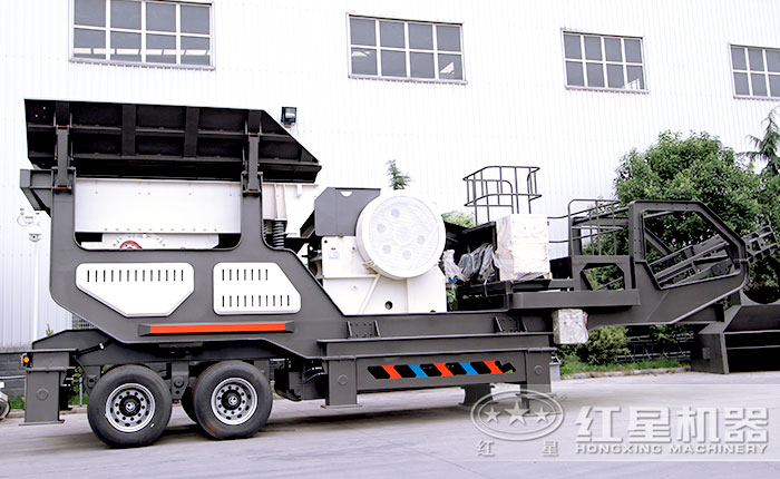 移動(dòng)石子機(jī)—搭載鄂式破碎機(jī)
