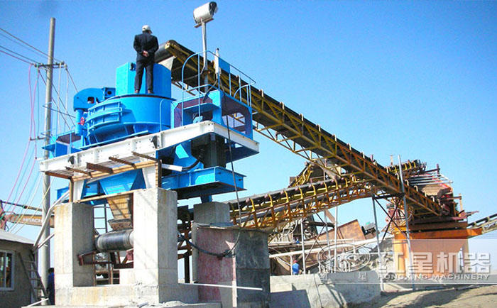 河北石灰石制砂機(jī)生產(chǎn)現(xiàn)場(chǎng)