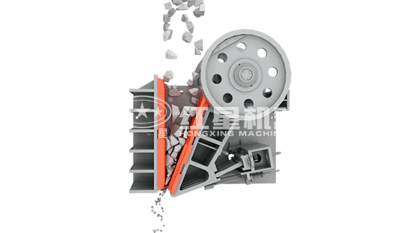 鄂式碎石機(jī)破碎大塊石頭