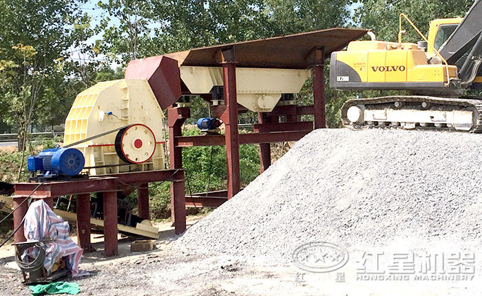 PCZ錘式破碎機(jī)現(xiàn)場(chǎng)