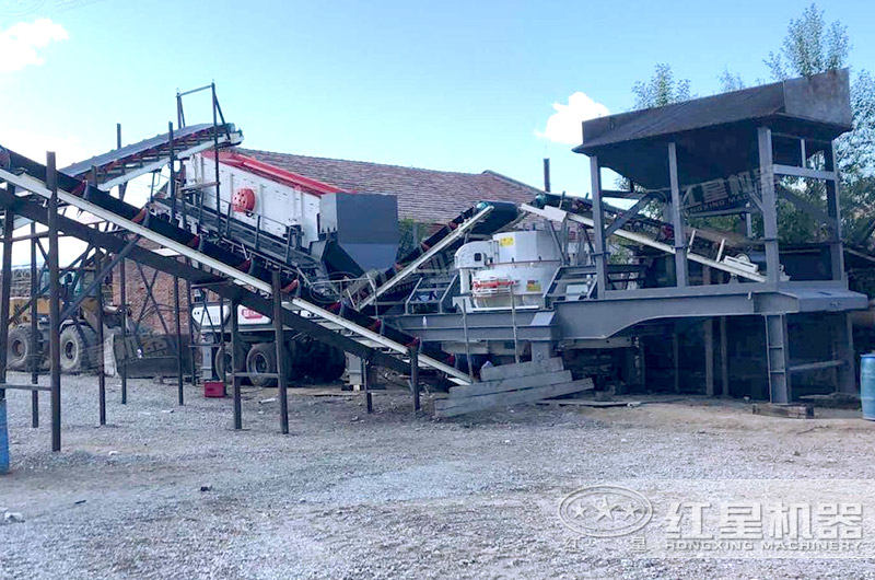 時產(chǎn)200噸移動石料破碎生產(chǎn)線