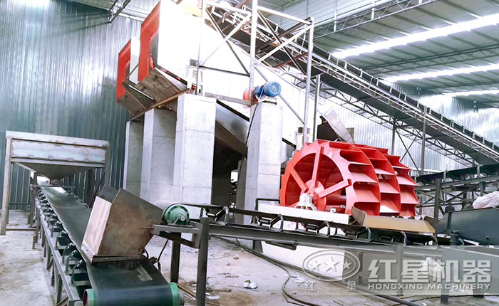 洗砂機(jī)現(xiàn)場(chǎng)