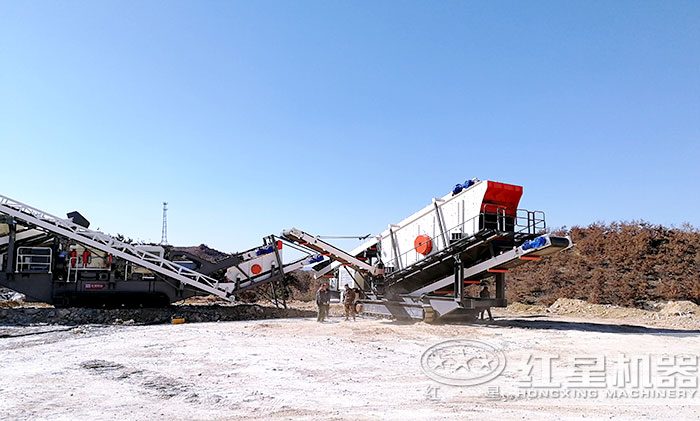 時(shí)產(chǎn)300噸破碎作業(yè)現(xiàn)場