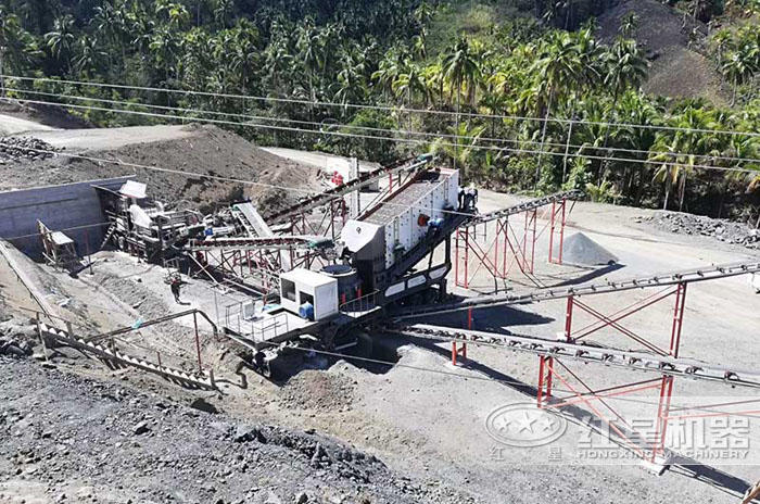 圓錐破移動破碎機——廣西生產(chǎn)現(xiàn)場