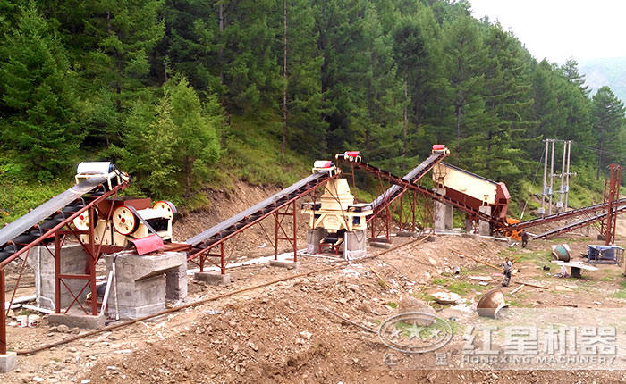 HX制砂機(jī)生產(chǎn)線現(xiàn)場 HX制砂機(jī)生產(chǎn)線現(xiàn)場