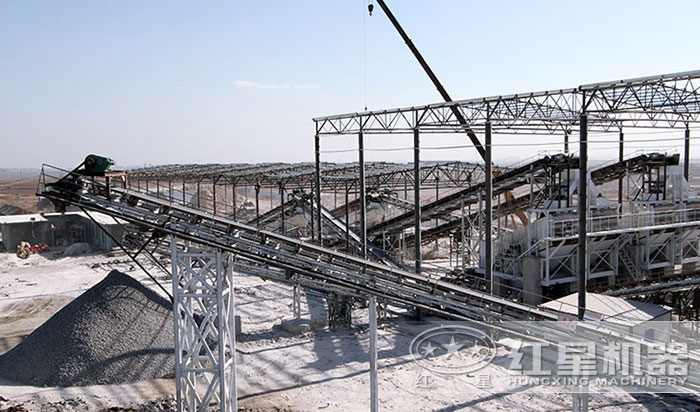 機(jī)制砂生產(chǎn)現(xiàn)場