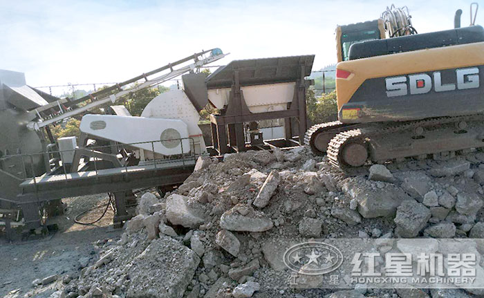 輪胎移動建筑垃圾處理設(shè)備