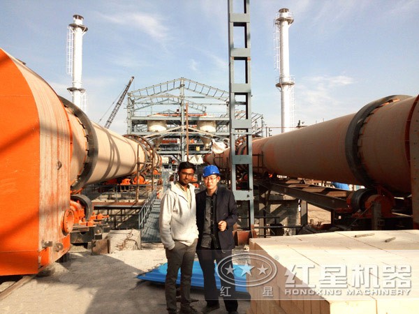 稀土回轉(zhuǎn)窯生產(chǎn)現(xiàn)場