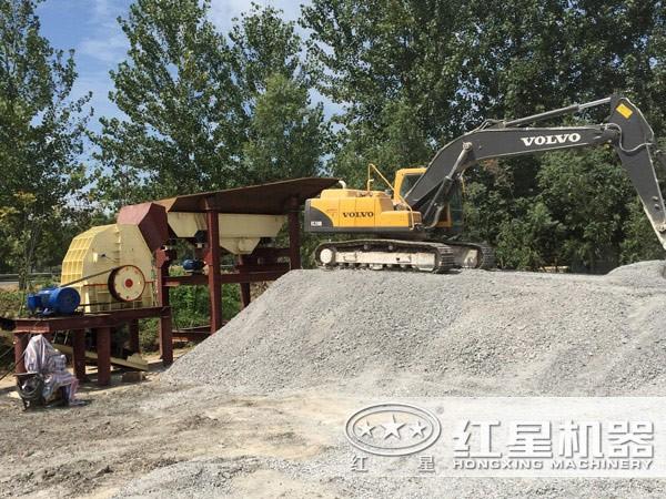 時產(chǎn)500噸石料生產(chǎn)線現(xiàn)場