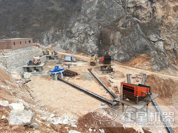 環(huán)保制砂機(jī)現(xiàn)場(chǎng)案例