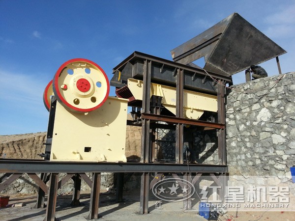 顎破機(jī)+打砂機(jī)生產(chǎn)線