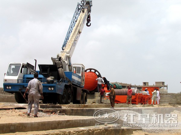 150t選礦生產(chǎn)線現(xiàn)場(chǎng)