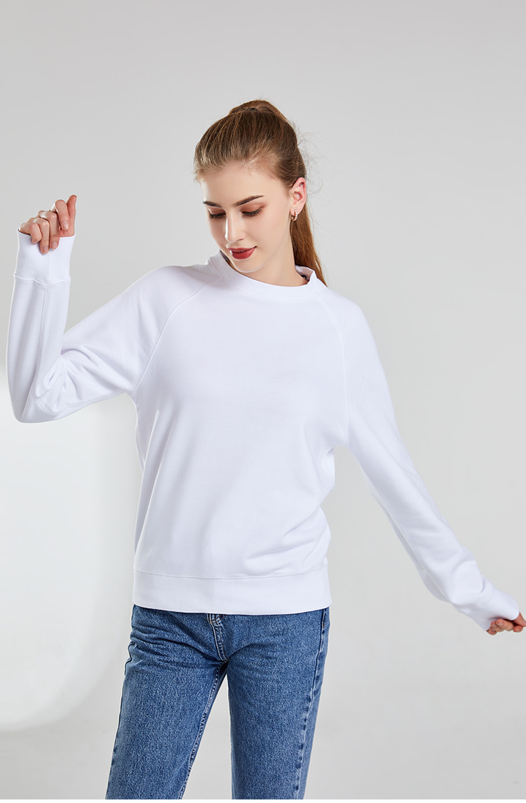 衛(wèi)衣定制  時(shí)尚衛(wèi)衣女士春季 白色舒適衛(wèi)衣